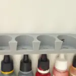 3D-gedrucktes Vallejo Farben Regal für Dropper Bottles