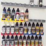 Vallejo Farben Regal 3D Druck – modulare Paint Racks übereinander montiert