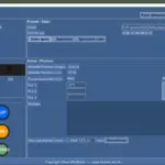 Screenshot der Benutzeroberfläche der Z-Achse Steuerung mit Statusanzeige, Positionsspeicher, manuellen Steuerungstasten und Geschwindigkeitsregelung.