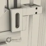 3D gedruckter Trapezgewindehalter TR10x2 zur Führung einer Trapezgewindespindel