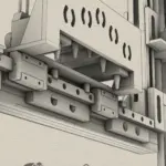 3D-gedruckte Ventilhalterung für fünf Magnetventile in einer Tropfenmaschine zur präzisen und stabilen Flüssigkeitssteuerung.