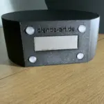 Vase Boden Detail Gummifüße Metallplatte stabile Standfestigkeit 3D Druck Vase