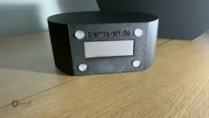 Vase Boden Detail Gummifüße Metallplatte stabile Standfestigkeit 3D Druck Vase
