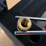 Messing-Gewindeeinsatz für die Verschraubung des 3D-gedruckten Nespresso-Kapselhalters