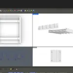 Konstruktion des Nespresso-Kapselhalters in Rhino 8 mit Hauptkörper und separatem Schilderhalter