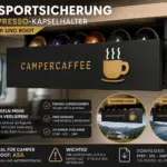 Transportsicherung für Nespresso-Kapselhalter im Camper, Wohnmobil oder Boot
